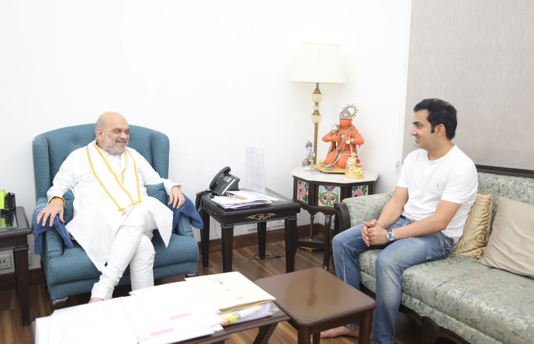 Gautam Gambhir : टीम इंडिया का मुख्य कोच बनने की चर्चा के बीच गौतम गंभीर ने की गृह मंत्री अमित शाह से मुलाकात,चुनाव में जीत पर दी बधाई