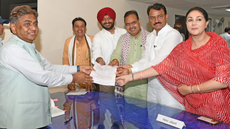 Rajya Sabha Election 2024: BJP प्रत्याशी रवनीत सिंह बिट्टू ने दाखिल किया नामांकन ,CM भजनलाल , डिप्टी सीएम दिया कुमारी रहीं मौजूद