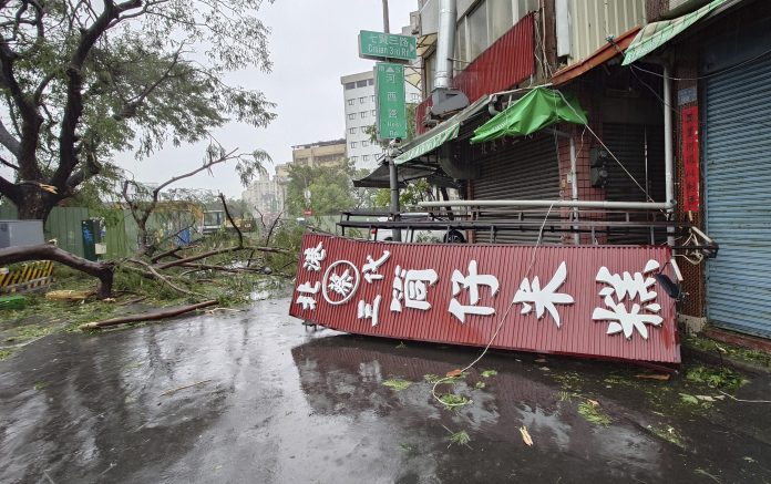 Typhoon Krathon in Taiwan