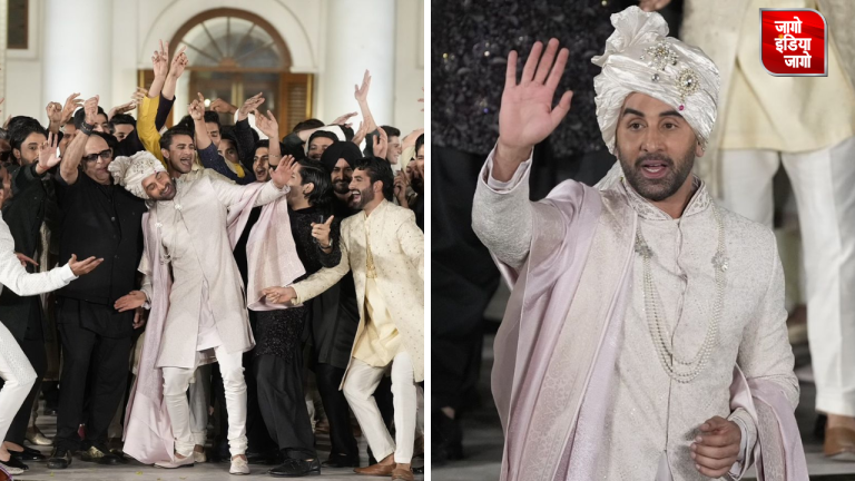 Ranbir Kapoor: फिर दूल्हा बने रणबीर कपूर ! बारातियों के साथ जमकर किया डांस, स्टाइलिश कार में ली एंट्री, देखें Video
