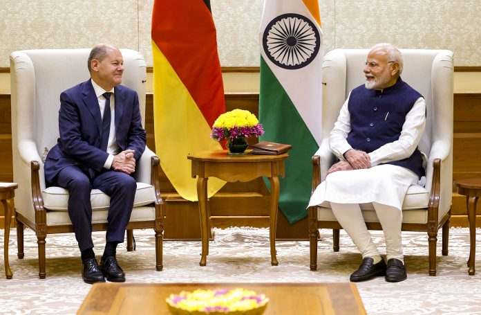 Modi-Olaf Bilateral meeting