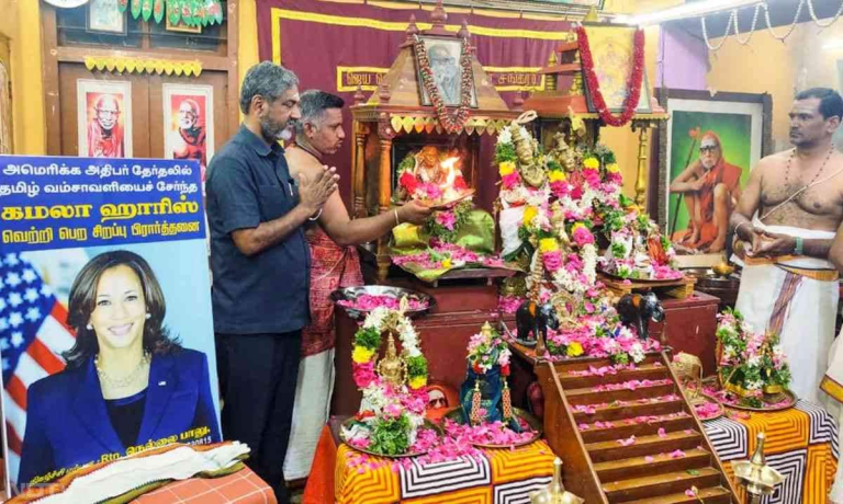 US Elections: कमला हैरिस के लिए पैतृक गांव में की विशेष पूजा, अमेरिकी राष्ट्रपति चुनाव में जीत के लिए मंदिर में की गई प्रार्थना