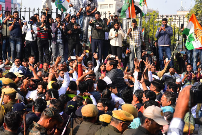 Congress Protest in Jaipur