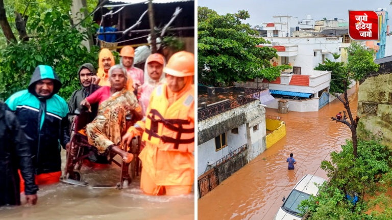 Cyclone Fengal: फेंगल तूफान का कहर, पुडुचेरी में भारी बारिश के कारण बाढ़ जैसे हालात, कई इलाकों में बिजली आपूर्ति ठप