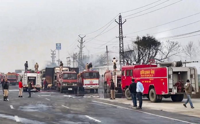 Fire accident in Jaipur