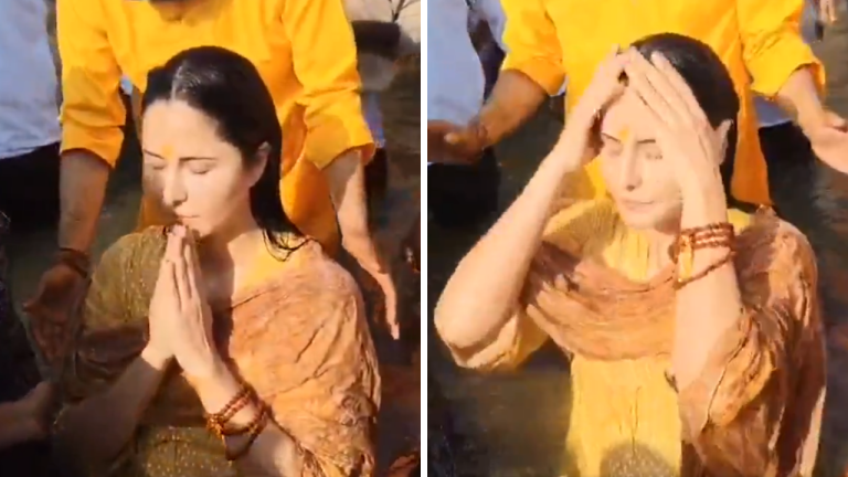 Katrina kaif in Mahakumbh 2025: कैटरीना कैफ ने लगाई संगम में आस्था की डुबकी, बोलीं- मैं बहुत भाग्यशाली हूं