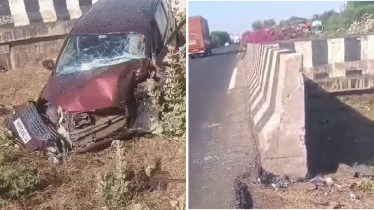 Mp Road Accident: शिवपुरी में कार पुलिया से टकराई, हादसे में 2 महिला चिकित्सकों की मौत, 4 अन्य घायल, तीर्थ यात्रा पर निकला था डॉक्टरों का समूह