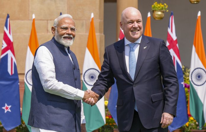 Narendra Modi, Christopher Luxon meet