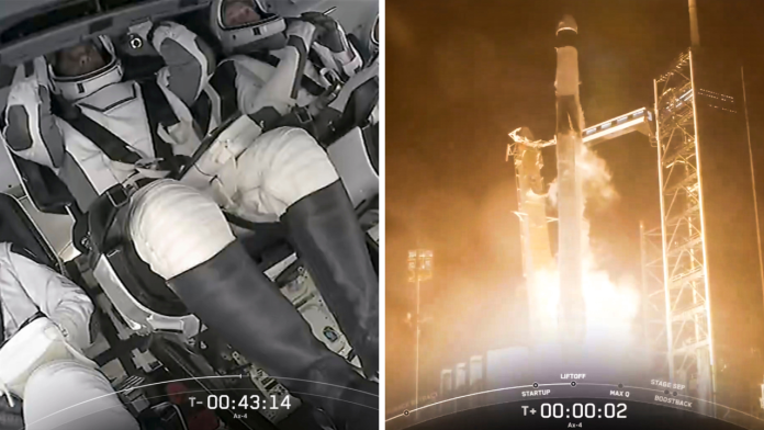 Shubhanshu Shukla Axiom 4 Mission Launch