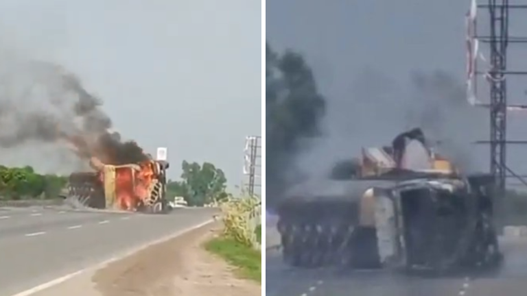 Rajasthan Accident News: जयपुर-अजमेर राजमार्ग पर भीषण हादसा, केमिकल से भरा टैंकर पलटने के बाद लगी आग, चालक जिंदा जला