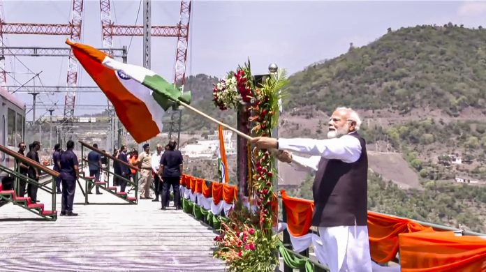 PM Modi at Chenab Bridge