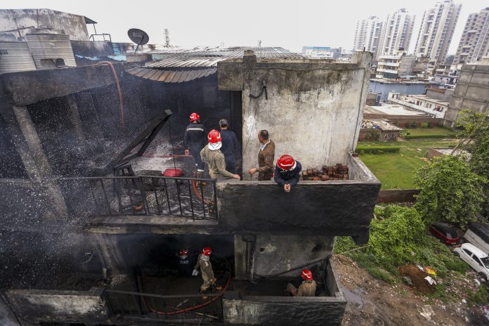 4 killed in fire at factory in Delhi's Rithala