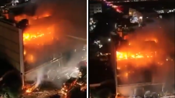 Fire at Mall in Eastern Iraq