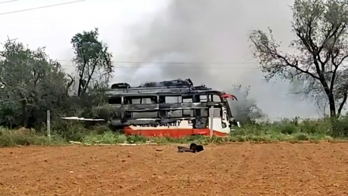 Jaipur Bus Fire Jaipur Bus Fire