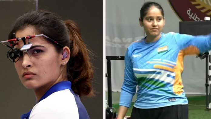 Manu Bhaker and Simranpreet