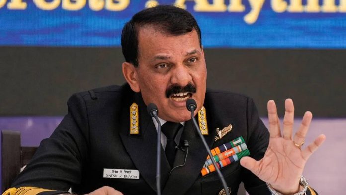 Navy Chief Admiral Dinesh K Tripathi