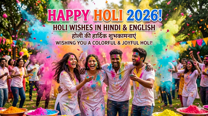 Happy Holi 2026 Wishes: Top 25+ Holi Wishes in Hindi & English