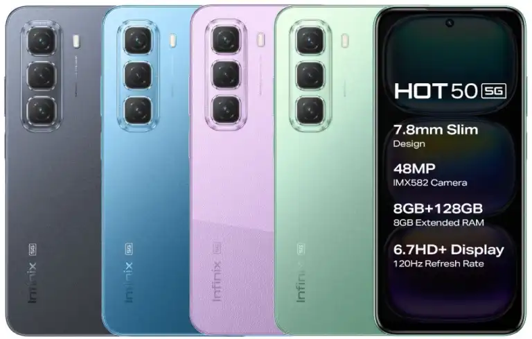 Infinix Hot 50 5G फोन हुआ लॉन्च, 9,999 रुपए  में मिलेंगे धांसू फीचर्स, जानें तमाम डिटेल्स