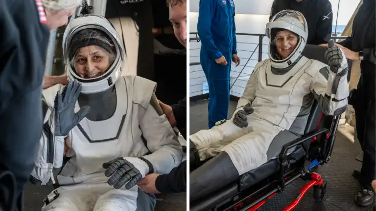 Sunita Williams Returns: बुच विल्मोर और सुनीता विलियम्स की 286 दिन बाद पृथ्वी पर वापसी, लैडिंग के बाद मुस्कुराते हुए निकली बाहर, देखें Video