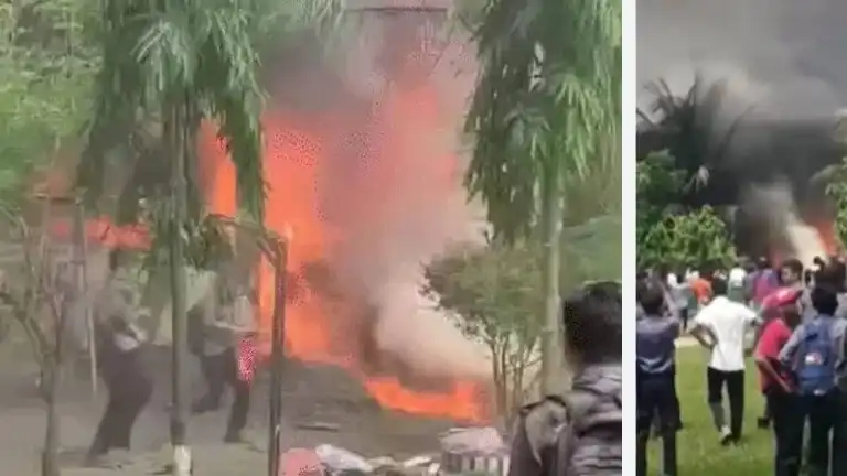 बांग्लादेश एयरफोर्स का एक ट्रेनर विमान स्कूल पर गिरा, 16 की मौत, 70 घायल, हादसे के वक्त चल रही थी क्लास